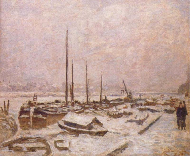 Armand guillaumin The Seine in Winter China oil painting art